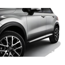 Молдинг дверний (4 шт) OmsaLine - Італійська нержавійка для Fiat 500X 2014-2024 рр