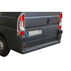Накладки на задние фонари с изгибом (2014-2025, 2 шт, пластик) для Fiat Ducato
