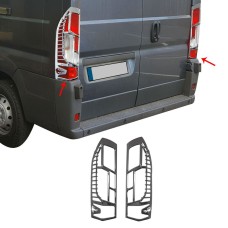 Накладки на стопи з вигином (2014-2025, 2 шт, пластик) для Fiat Ducato рр