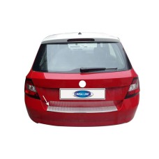 Накладка на задній бампер (нерж) для Skoda Fabia 2014-2021 рр
