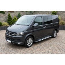Боковые Подножки Sunrise (2 шт., Алюминий) Длинная База для Volkswagen T6 2015-2024 гг
