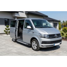 Бокові пороги Line (2 шт., алюміній) Довга база для Volkswagen T6 2015-2024 рр