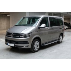 Бокові пороги Duru (2 шт., алюміній) Довга база для Volkswagen T6 2015-2024 рр