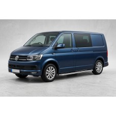 Бокові пороги Maydos V1 (2 шт., нерж) Тільки на коротку базу для Volkswagen T6 2015-2024 рр