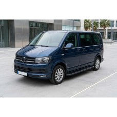 Бокові пороги Bosphorus Black (2 шт., алюміній) Довга база для Volkswagen T6 2015-2024 рр