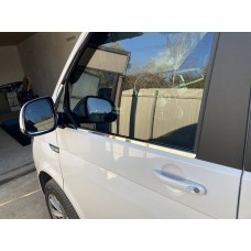 Окантовка стекол (2 шт, нерж) для Volkswagen T6