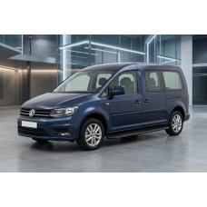Бокові пороги Bosphorus Black (2 шт., алюміній) Стандартна база для Volkswagen Caddy 2015-2020 рр
