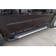 Боковые пороги Allmond Grey (2 шт., алюминий) Стандартная база для Volkswagen Caddy 2015-2020 гг