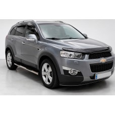 Бічні труби (2 шт., нерж) Ø60 для Chevrolet Captiva 2006-2019 рр