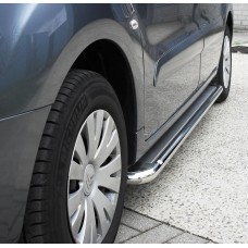 Боковые пороги Premium (2 шт., нерж.) Ø60 для Citroen Berlingo 1996-2008 гг