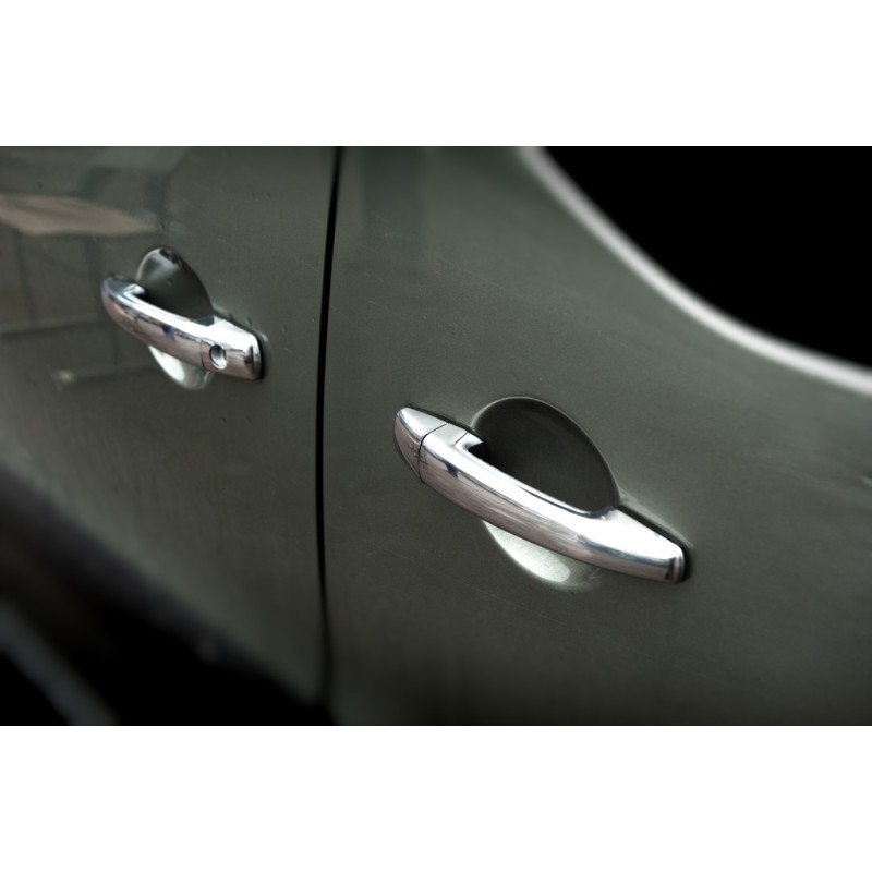 Накладки на ручки (нерж.) 5 штук, Carmos - Турецька сталь для Citroen Berlingo 2008-2018 рр