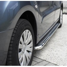 Боковые пороги Premium (2 шт., нерж.) d60 для Citroen Berlingo 2008-2018 гг