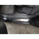 Накладки на дверні пороги Carmos (4 шт, нерж.) для Chevrolet Aveo T250 2005-2011 рр