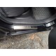 Накладки на дверні пороги Carmos (4 шт, нерж.) для Chevrolet Aveo T250 2005-2011 рр