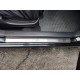 Накладки на дверні пороги Carmos (4 шт, нерж.) для Chevrolet Aveo T250 2005-2011 рр