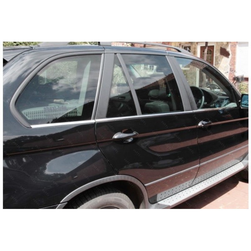 Нижні сталеві молдинги (6 шт, нерж.) для BMW X5 E-53 1999-2006 рр