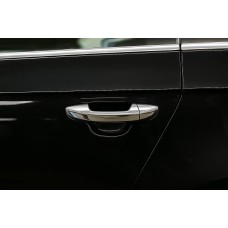 Накладки на ручки (4 шт, нерж) Carmos, Турецкая сталь для Volkswagen Passat B6 2006-2012 гг