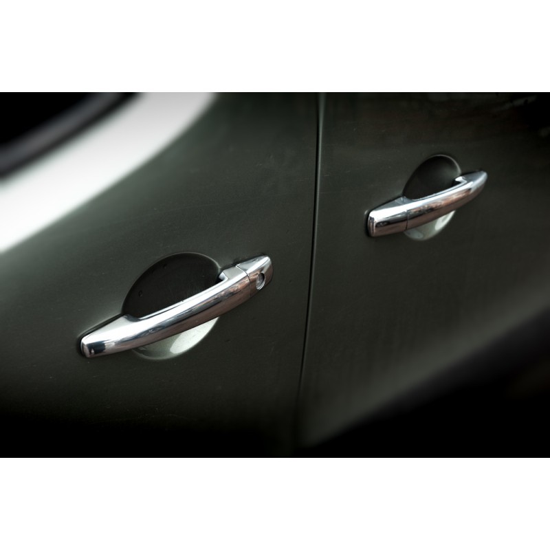 Накладки на ручки (4 шт, нерж) OmsaLine - Итальянская нержавейка для Peugeot Expert 2007-2016 гг