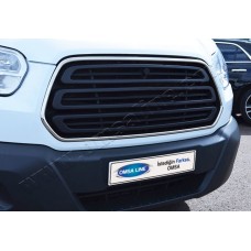Обведення решітки (2014-2018, 2 шт, нерж) Carmos - Турецька сталь для Ford Transit 2014- рр