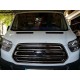 Накладки на решітку (2014-2018, 3 шт, нерж) Carmos - Турецька сталь для Ford Transit 2014- рр Накладки на решітку (2014-2018, 3 шт, нерж) Carmos - Турецька сталь для Ford Transit 2014- рр