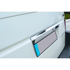 Планка над номером (нерж.) Дверь ляда, Carmos - Турецкая сталь для Volkswagen T4 Caravelle/Multivan