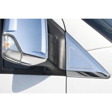 Накладки на зеркала Нержавеющая сталь (2 шт.) Carmos - Турецкая Нержавеющая Сталь для Volkswagen Crafter 2006-2016 гг