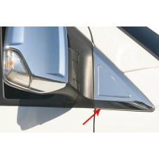 Накладка біля дзеркал (2 шт., нерж) Carmos - Турецька сталь для Volkswagen Crafter 2006-2016 рр