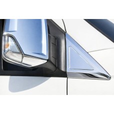 Накладки на зеркала Нержавеющая сталь (2 шт.) Carmos - Турецкая Нержавеющая Сталь для Mercedes Sprinter W906 2006-2018 гг