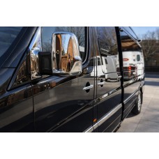 Хромированные Накладки на Зеркала (2 шт.) Хромированный пластик для Mercedes Sprinter W906 2006-2018 гг