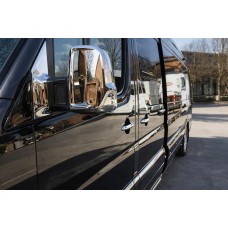 Хромированные Накладки на Зеркала (2 шт.) Хромированный пластик для Volkswagen Crafter 2006-2016 гг