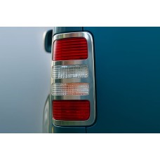 Накладки на стопи V1 (2 шт., нерж) OmsaLine - Італійська нержавійка для Volkswagen Caddy 2004-2010 рр