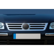 Накладка на решітку (нерж) Carmos - Турецька сталь для Volkswagen Caddy 2004-2010 рр