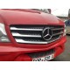 Накладки на решетку (2013-2025, нерж.) Carmos - Турецкая сталь для Mercedes Sprinter W906