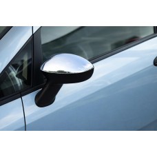 Накладки на Зеркала (2 шт., Нержавейка) Carmos - Турецкая Нержавеющая Сталь для Fiat Linea 2006-2018 гг