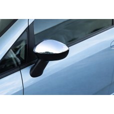 Накладки на Зеркала (2 шт., Нержавейка) Carmos - Турецкая Нержавеющая Сталь для Fiat Punto Grande/EVO 2006-2018 гг