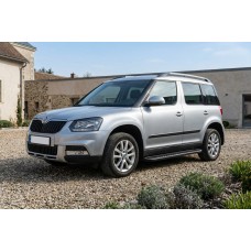 Бокові пороги Bosphorus Black (2 шт., алюміній) для Skoda Yeti 2009-2017 рр