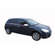 Зовнішня окантовка стекол (нерж) Hatchback, Carmos - Турецька сталь для Opel Astra H 2004-2013 рр