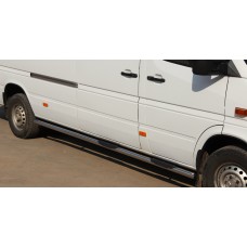 Боковые трубы (2 шт., нерж.) Средняя база, d60 для Mercedes Sprinter W901/902/903/904/905 1995-2006 гг