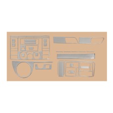 Накладки на торпеду (Туреччина) Алюміній для Volkswagen T5 Transporter 2003-2010 рр