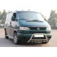 Кенгурятник WT003 60мм (нерж) 51мм, без напису для Volkswagen T4 Caravelle/Multivan 1990-2003 рр
