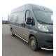 Боковые трубы (2 шт., нерж.) Короткая база, Ø70 для Citroen Jumper 2007-2025 гг