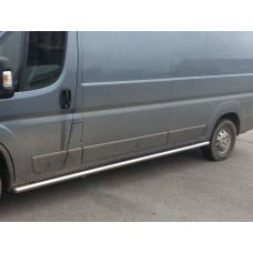 Бічні труби (2 шт., нерж.) Довга база, Ø60 для Citroen Jumper 2007-2025 рр