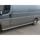 Боковые трубы (2 шт., нерж.) Короткая база, Ø70 для Citroen Jumper 2007-2025 гг