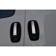 Накладки на ручки (4 шт, нерж) Carmos - Турецька сталь для Citroen Nemo 2007-2017 рр