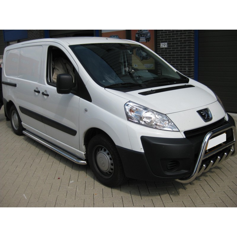 Бокові пороги Premium (2шт., нерж.) Ø60 для Citroen Nemo