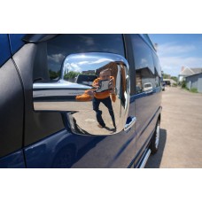 Накладки на дзеркала (2 шт, хром) Хромований пластик для Mercedes Vito W638 1996-2003 рр