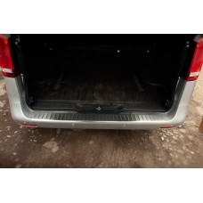 Накладка на задній бампер OmsaLine (нерж) Глянцева для Mercedes Vito / V-class W447 2014- рр