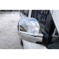 Накладки на дзеркала VITO 2004-2010 (2 шт) Carmos - турецька сталь для Mercedes Viano рр
