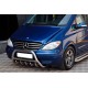 Кенгурятник WT003/004 (нерж.) 60мм, без напису для Mercedes Viano 2004-2014 рр