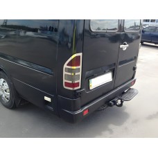 Хромированные Накладки на Задние Фонари (2 шт., Нерж. Сталь) Carmos - Турецкая сталь для Mercedes Sprinter W901/902/903/904/905 1995-2006 гг